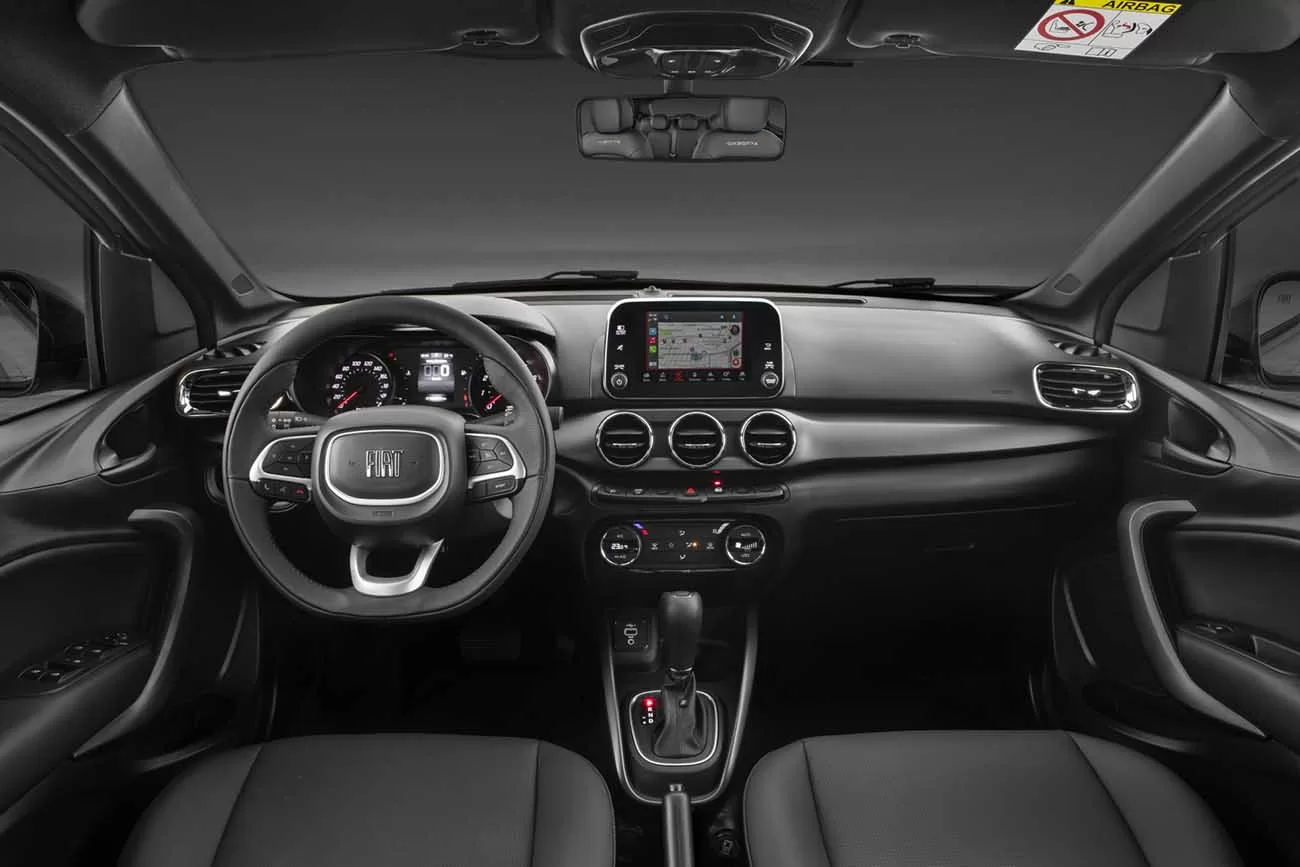 Interior do Fiat Argo Trekking 1.3 AT