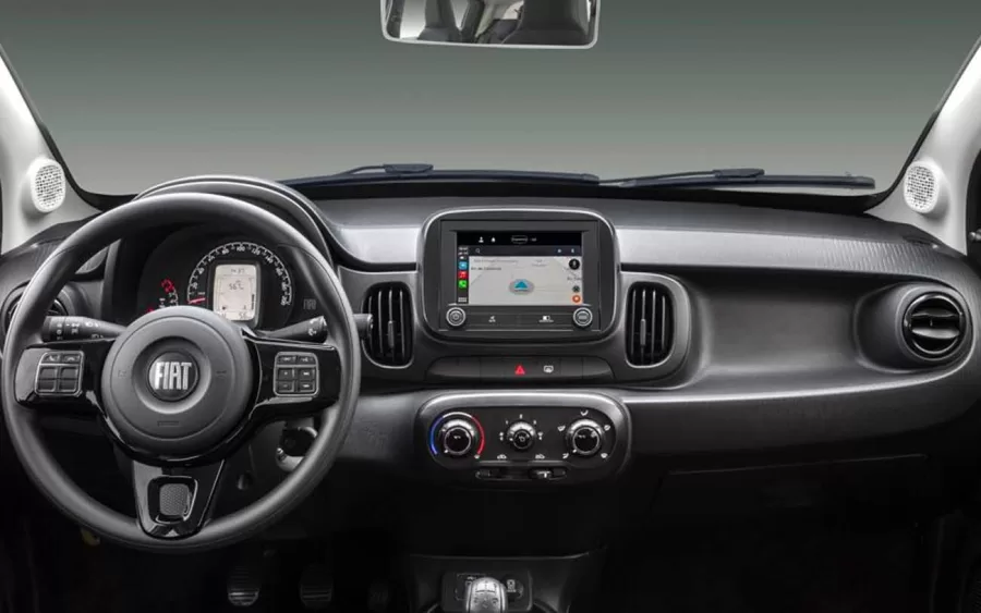 Interior do Fiat Mobi Like