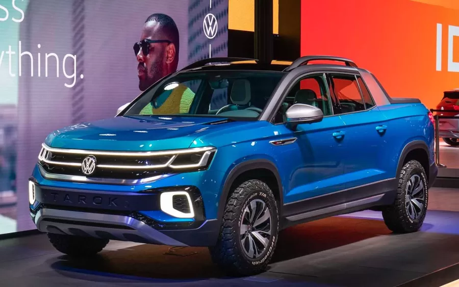 A Tarok da Volkswagen promete ser uma picape menor que a Amarok, projetada para competir com a popular Fiat Toro no segmento de picapes intermediárias.