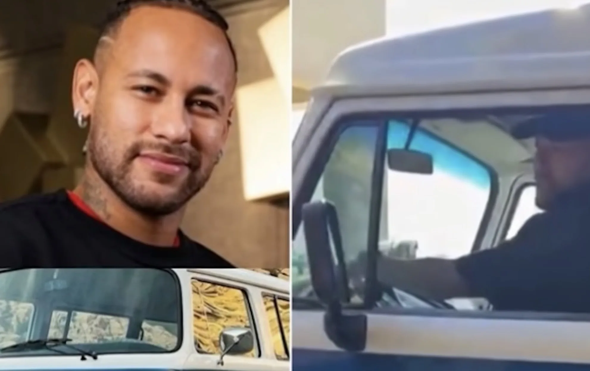 Neymar passou a infância indo aos treinos em uma velha Kombi chamada "Filomena", até que décadas depois o pai decidiu transformar a lembrança em um presente de luxo com TV, couro e frigobares