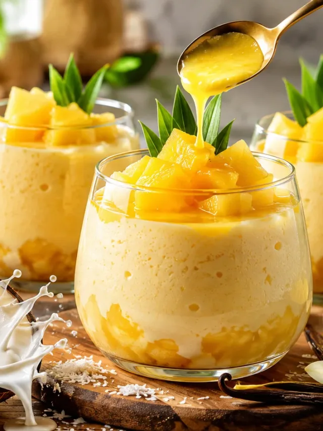 Mousse de abacaxi com coco: receita passo a passo