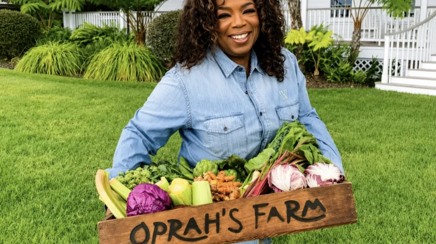 Aos 72 anos e com fortuna de US$ 3,4 bilhões, Oprah Winfrey transforma parte de quase 1.000 acres em Maui em área de cultivo e reencontra na terra a infância vivida com a avó no Mississippi